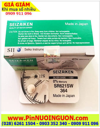 Seizaiken SR621SW, Pin đồng hồ 1.55v Seizaiken SR621SW Pin 377 (Xuất xứ Nhật)